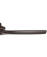 52" Windspun Rustic Farmhouse 3 Blade Indoor Ceiling Fan with Remote Control Oil Rubbed Bronze Matte Black Solid Wood for Living Kitchen House Bedroom