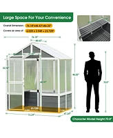 Streamdale Furniture Polycarbonate Greenhouse for Outdoor Plant Gardening