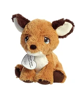 Aurora Small Faith Fawn Precious Moments Inspirational Plush Toy Brown 7.5"