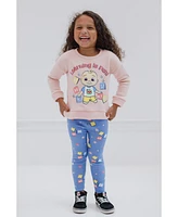 CoComelon Jj Baby Girls Pullover Fleece Sweatshirt and Pants Set Infant to Toddler