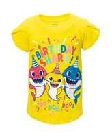 Pinkfong Girls Baby Shark Birthday T-Shirt to