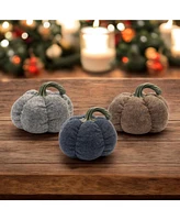 Slickblue Set of 3 Pumpkins – Perfect for Autumn and Halloween Decor