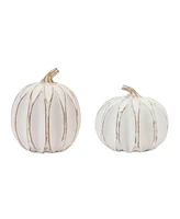 Slickblue Set of 2 Pumpkins – Ideal for Autumn and Halloween Decor