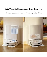 Roborock Qrevo Pro Robot Vacuum and Mop with FlexiArm Design Edge Mopping, Dynamic Hot Water Mop Washing and Auto Mop Drying, Intelligent Dirt Detecti