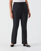 Ella Rafaella Plus Size Printed Modern Bootcut Ponte Pant