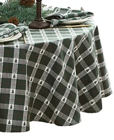 Elrene Sherwood Tree Dobby Cotton Round Tablecloth