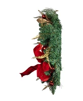 Kurt Adler Unlit Ribbon Wreath, 24 Inches