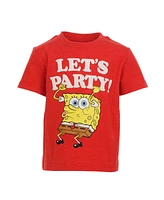 Nickelodeon Toddler Boys SpongeBob SquarePants Squidward 3 Pack T-Shirts to