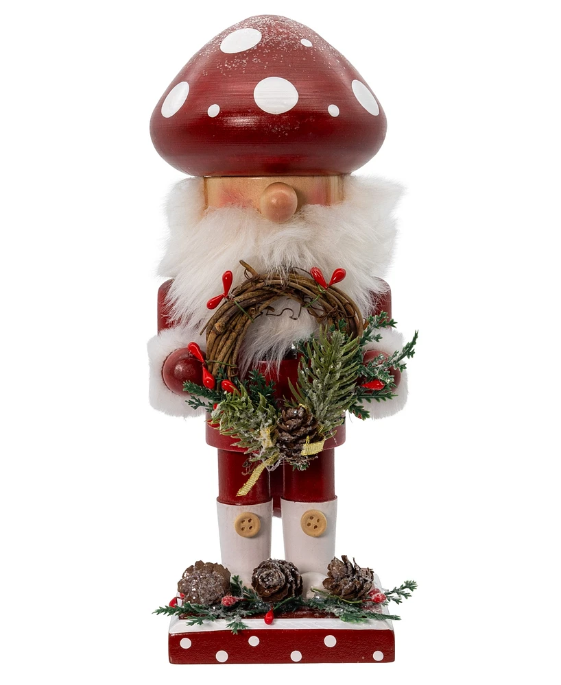 Kurt Adler Wooden Christmas Village with Candle, 9 Inches