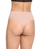 Hanky Panky Women's YourFit High Cut Thong Panty