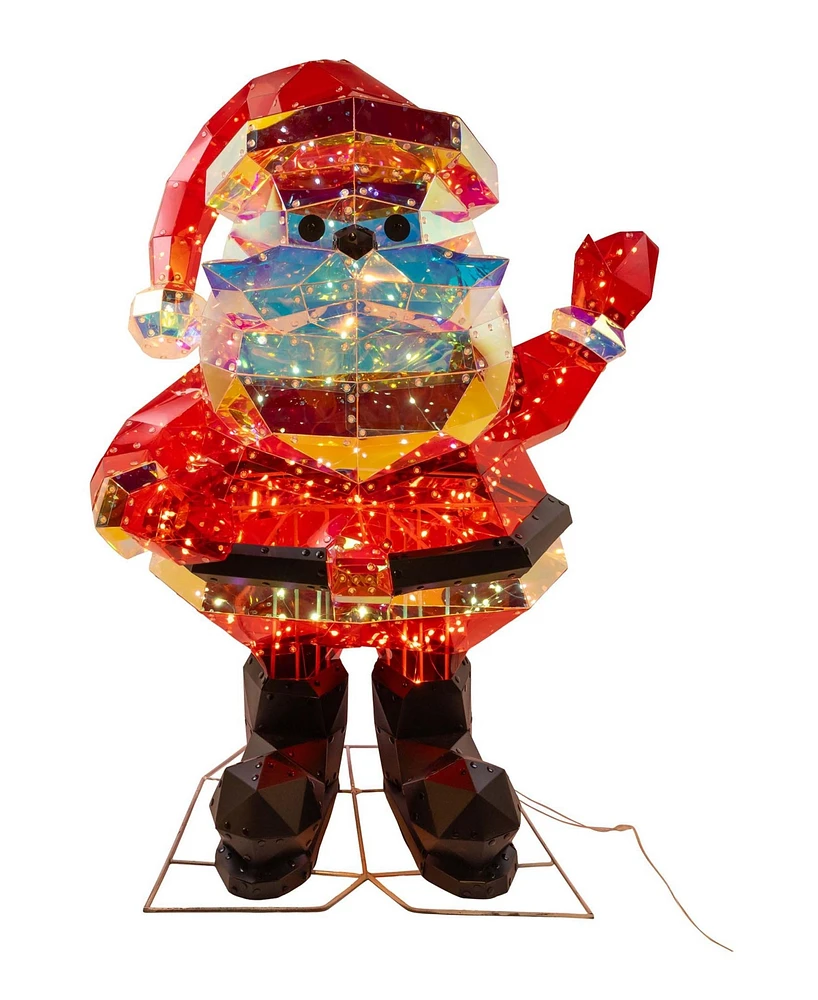 Kurt Adler Multifunction Holographic Santa, 30 Inches