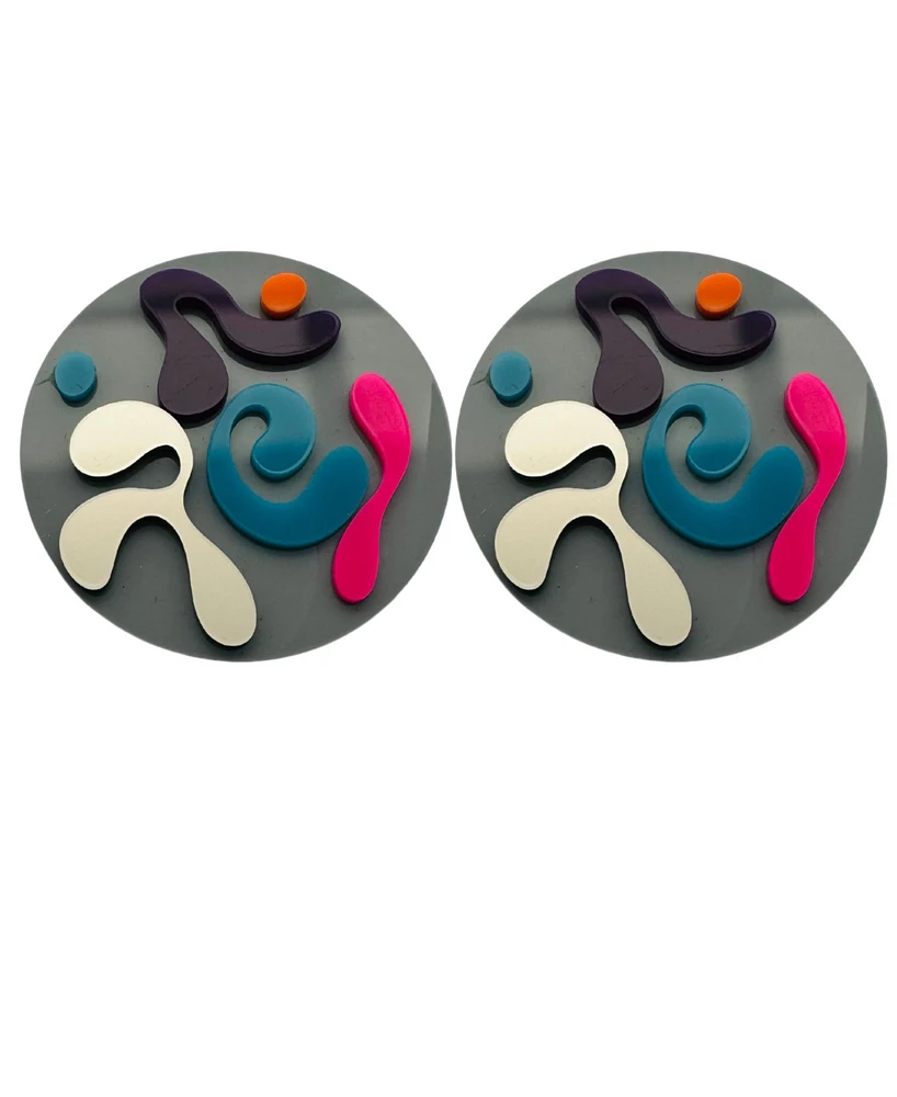 Swanky Designs 3D Circle Studs