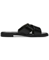 Dv Dolce Vita Women's Mayson Crossband Buckle Slide Flat Sandals