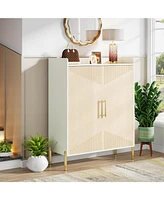 Tribesigns Large Shoe Cabinet with Doors, 6