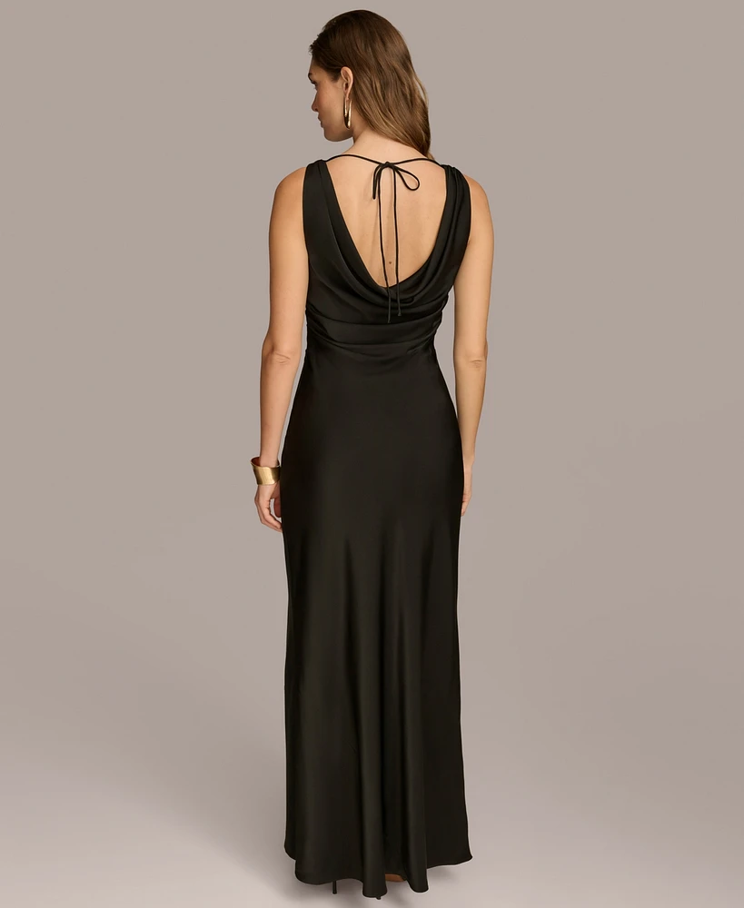 Donna Karan New York Women's Cowlneck Gown