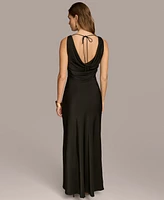 Donna Karan New York Women's Cowlneck Gown