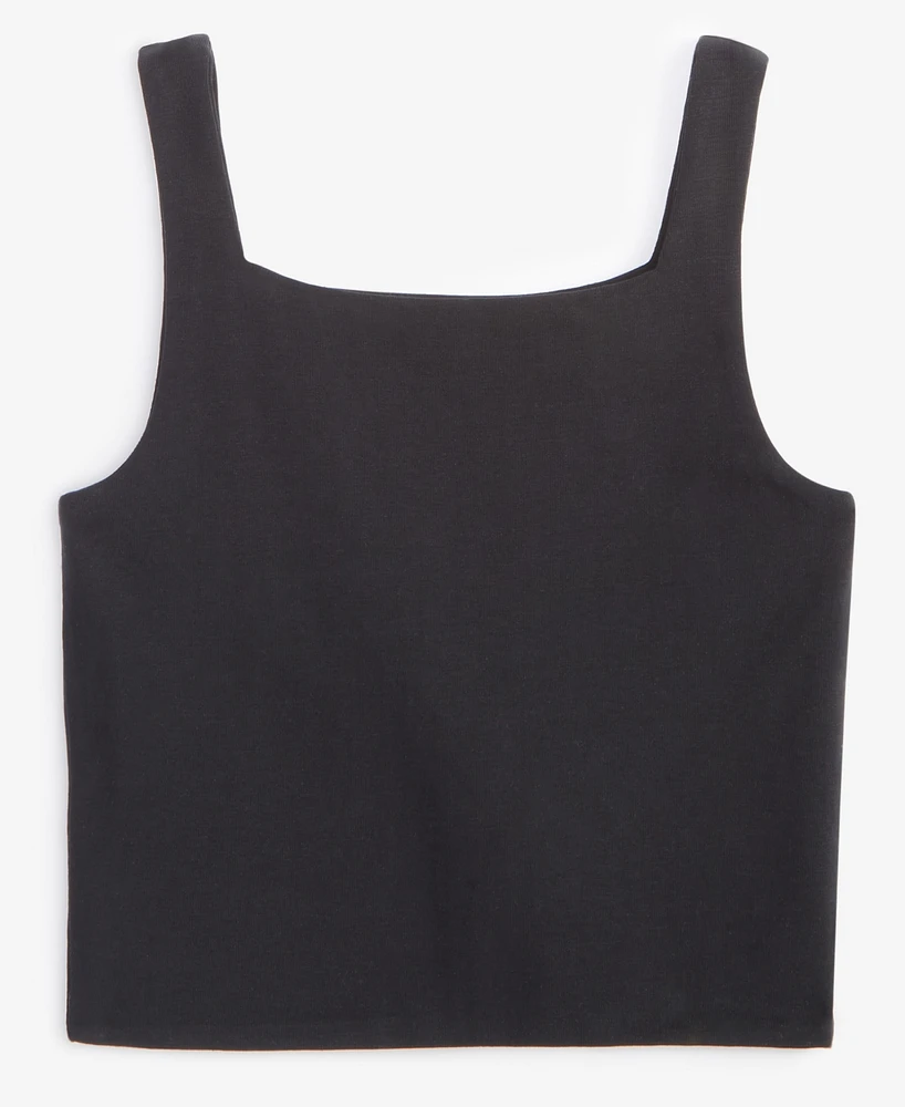 With Jules Big Girls Square-Neck Cropped Tank Top