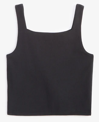 With Jules Big Girls Square-Neck Cropped Tank Top