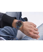 Guess Men's Analog Black Stainless Steel Watch 42mm