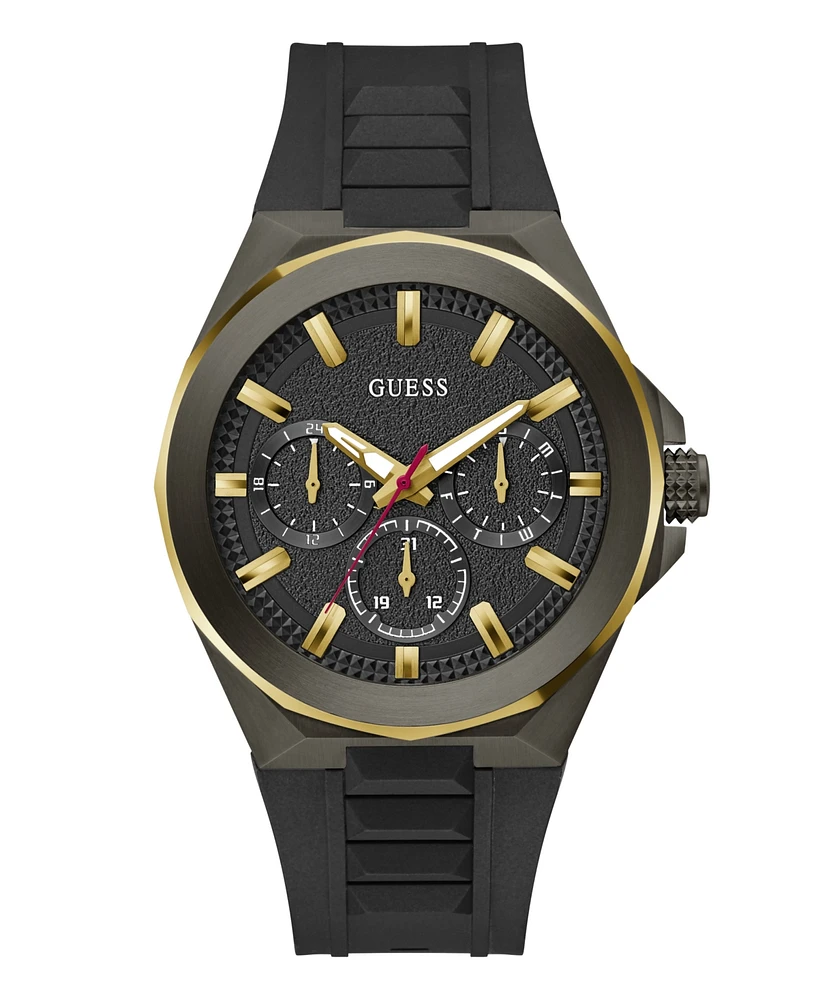 Guess Men's Multi-Function Silicone Watch 46mm