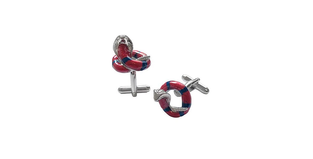 Linkup Coiled Cobra Snake Cufflinks