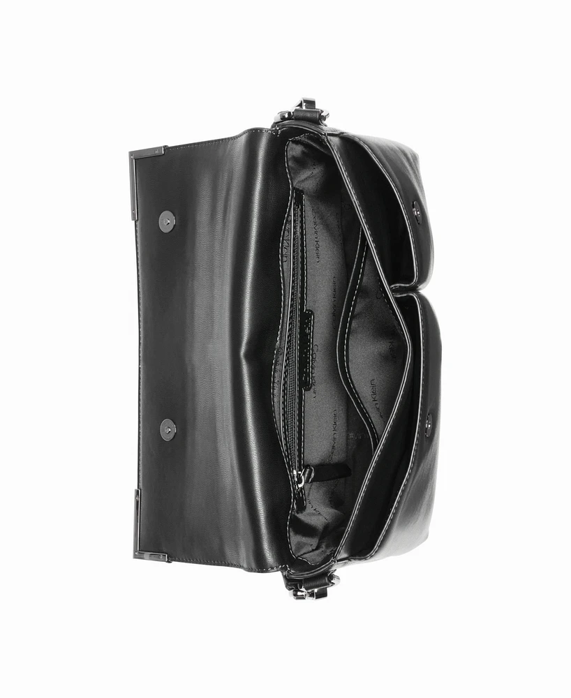 Calvin Klein Mica Flap Convertible Shoulder Bag