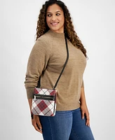 Giani Bernini Small Plaid Saffiano Dasher, Created for Macy's