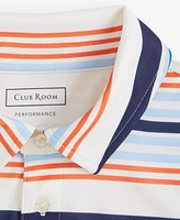 Club Room Men's Stripe Tech Polo Shirt, Exclusively at Macy's