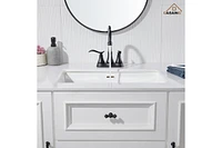 Casainc 4 Inch 2-Handle Centerset Bathroom Sink Faucet