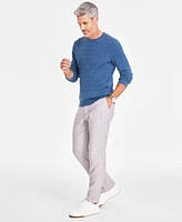 Club Room Men's Cable-Knit Cotton Sweater, Created for Macy's