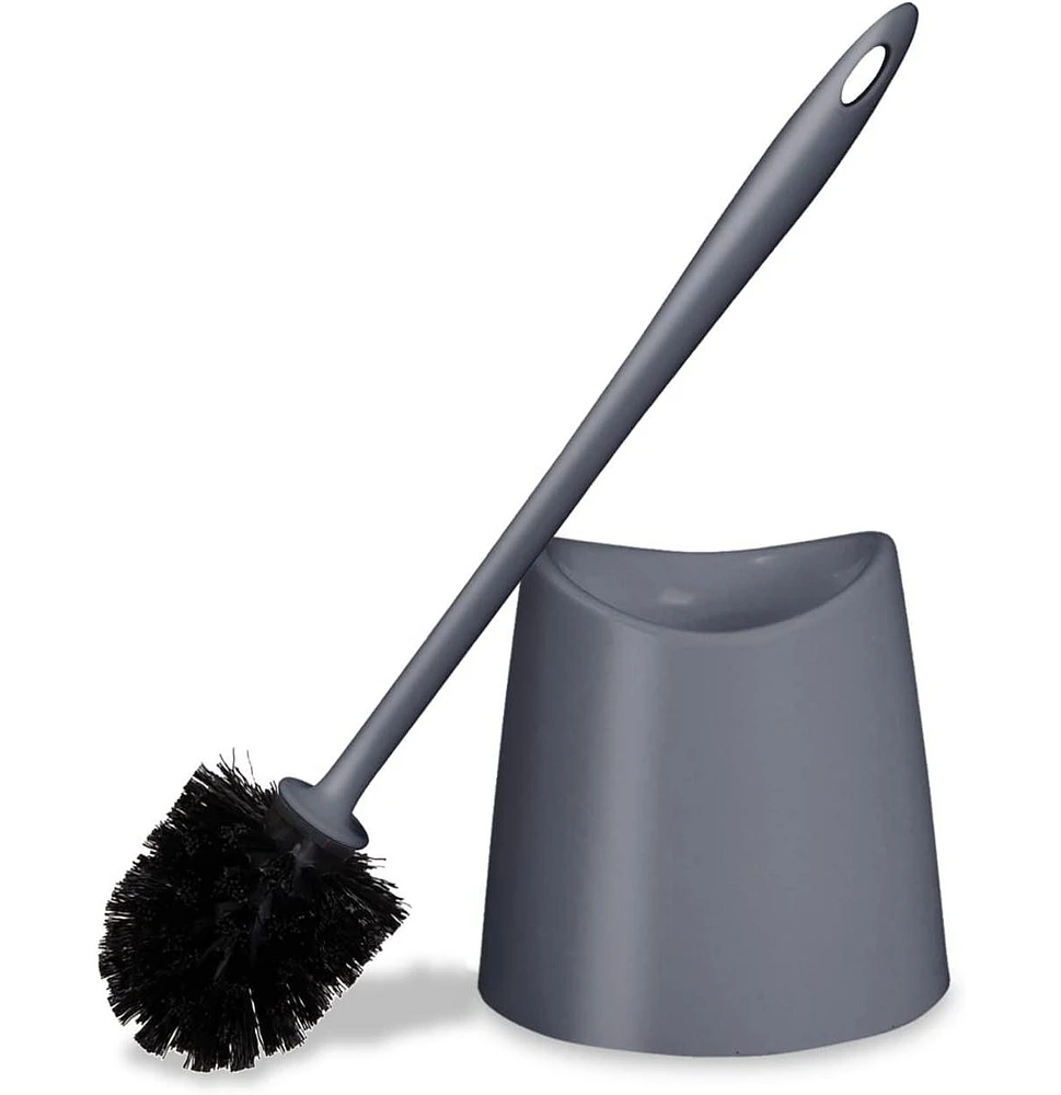 Superio Modern Toilet Brush with Caddy Purple