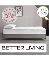 Maxi 100% Cotton Breathable Down Alternative Mattress Pad