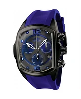 Invicta Men's 6729 Lupah Quartz Chronograph Black, Blue Dial Watch