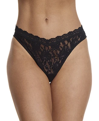 Hanky Panky Women's Signature Lace V-front High Cut Thong Brief