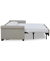 American Leather Co. Paige 81" Fabric Silver Queen Sleeper Sofa