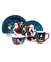 Certified International Santa's Secret 16 Pc. Dinnerware Set, Service for 4