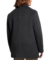 Guess Men's Peacoat with Removable Nylon Hooded Inset