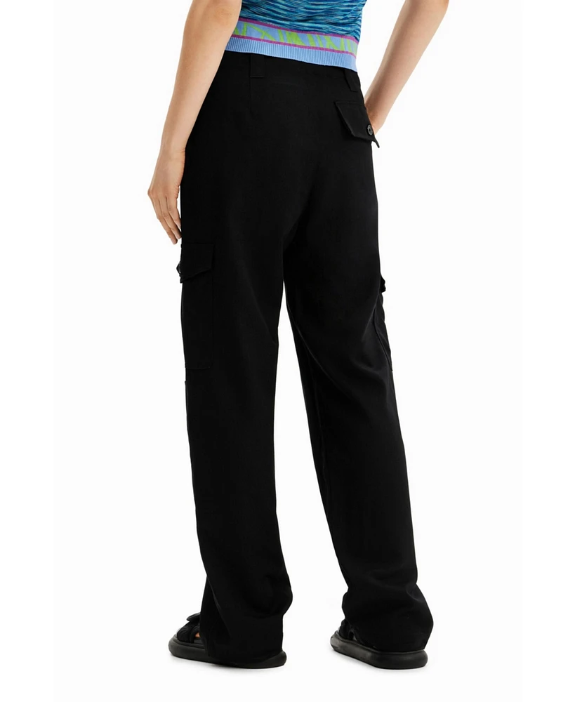 Desigual Women's Basic cargo trousers