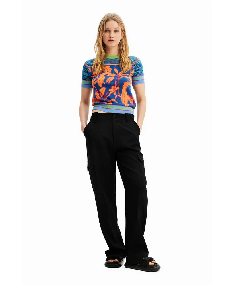 Desigual Women's Basic cargo trousers