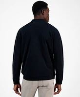 Alfani Baseball-Collar Long Sleeve Quarter-Snap Pullover