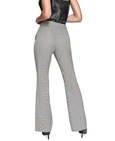 Karl Lagerfeld Paris Women's Sequined Houndstooth Straight-Leg Pants