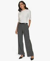 Calvin Klein Women's Belted Wide Leg Pants