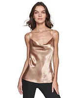 Karl Lagerfeld Paris Women's Hammered Satin Camisole