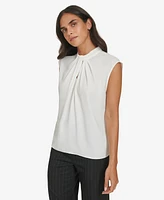 Calvin Klein Women's Twist-Front Cap-Sleeve Top