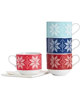 The Cellar Holiday Stackable Mugs Set of 4, Created for Macy's