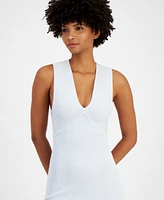 Guess Women's Carista Ribbed Midi Dress