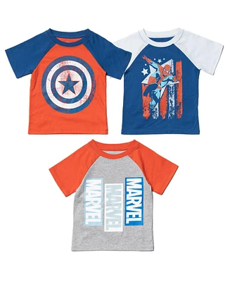 Avengers Little Boys Marvel X-Men Spider-Man 3 Pack Pullover T-Shirts
