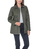 Sebby Collection Women's Waxy Cotton Anorak Jacket