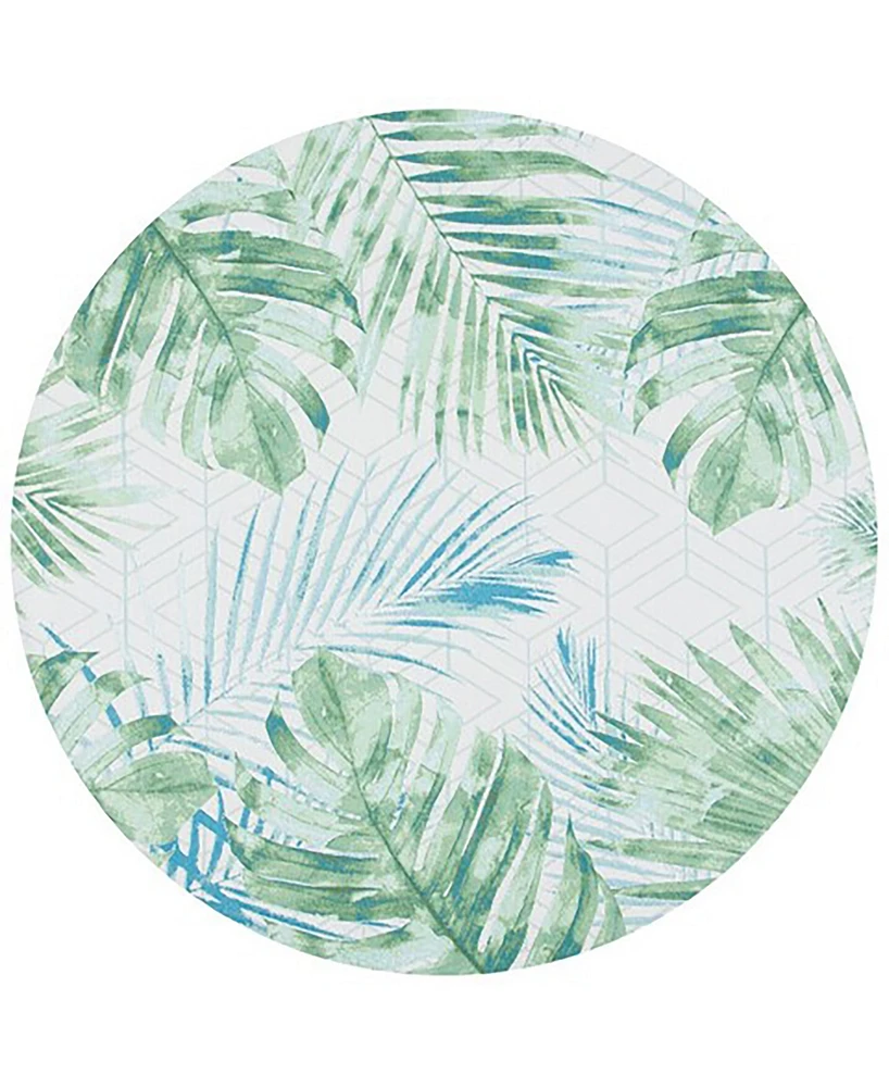 Safavieh Barbados Indoor/Outdoor BAR590X 6'6"x6'6" Round Area Rug