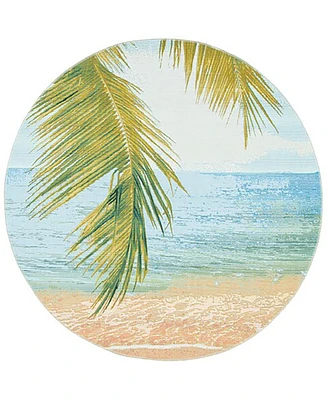 Safavieh Barbados Indoor/Outdoor BAR560A 6'6"x6'6" Round Area Rug